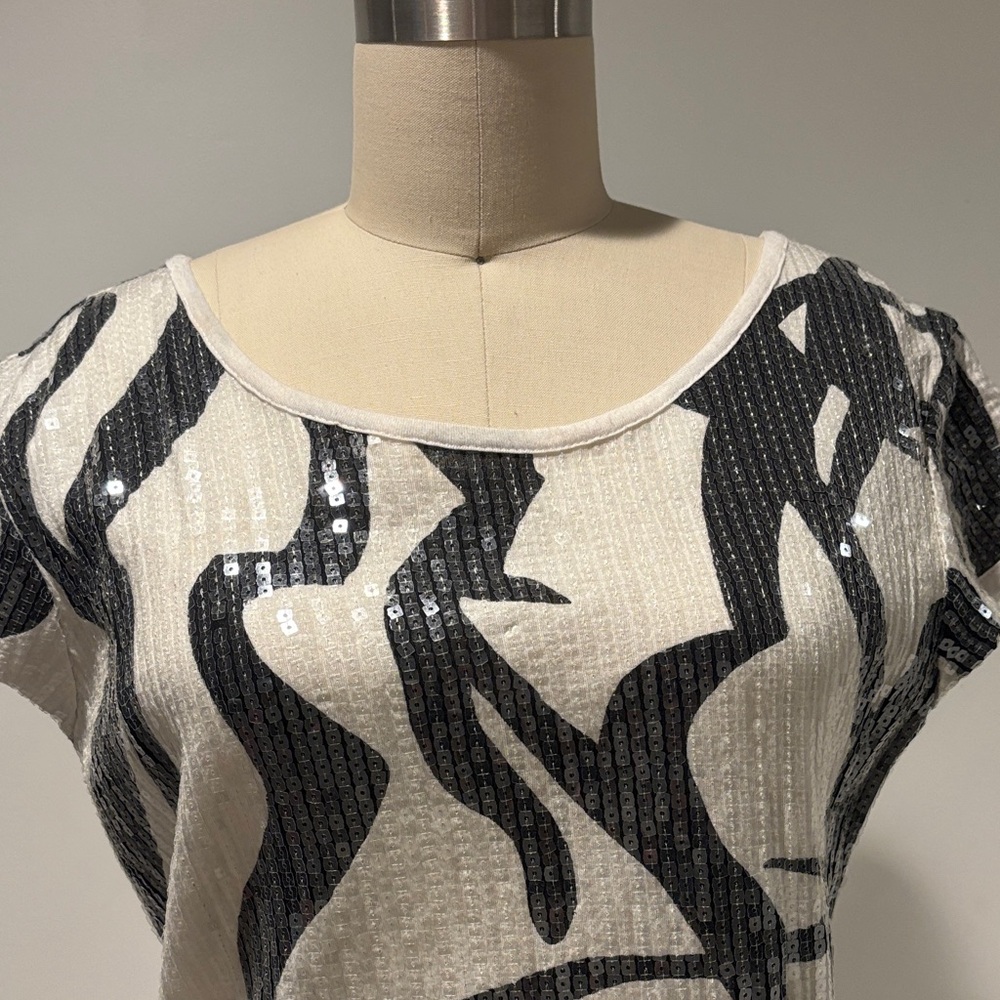 Sequin Navy/White Women's T dress